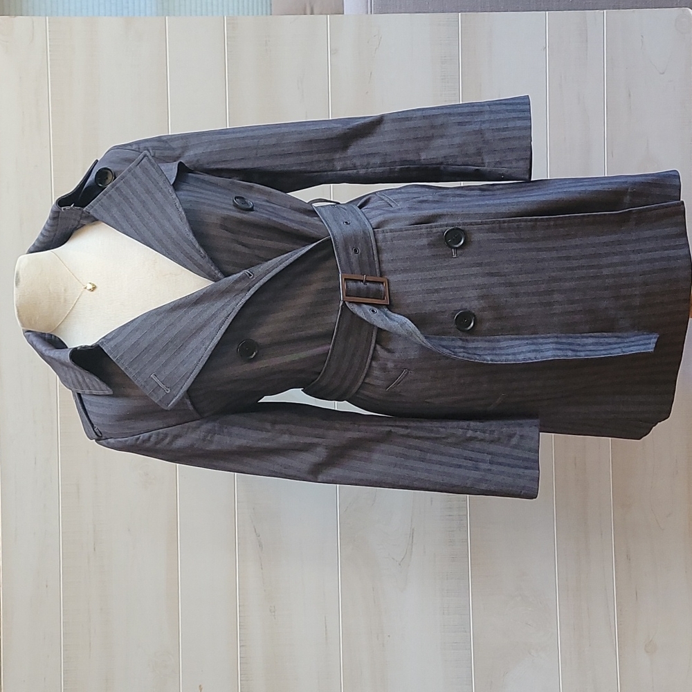 London Fog Manhattan stripe trench coat
